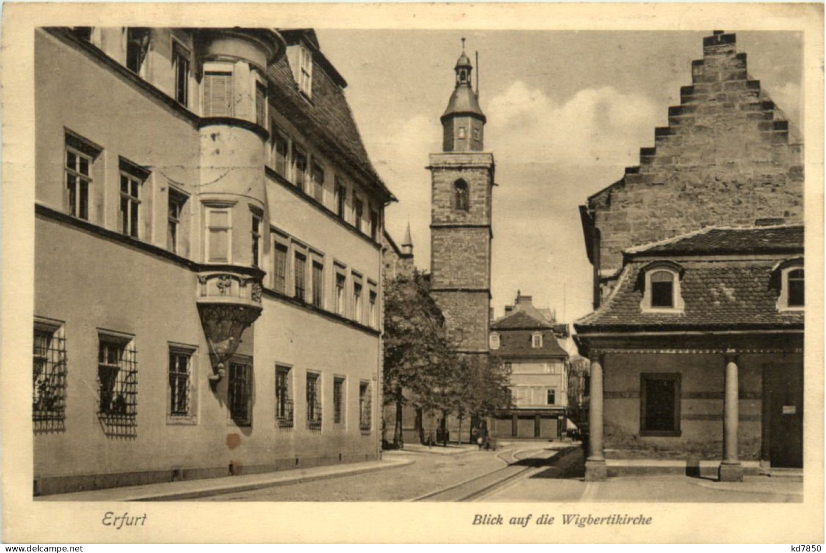 Erfurt, Blick Auf Die Wigbertikirche - Erfurt