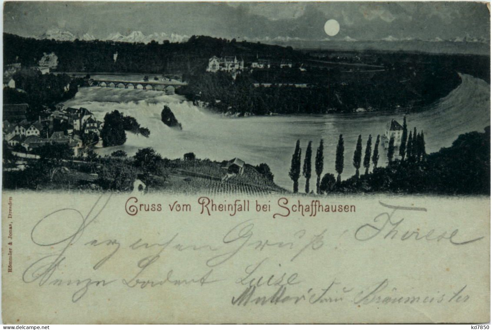Gruss Vom Rheinfall Bei Schaffhausen - Neuhausen Am Rheinfall