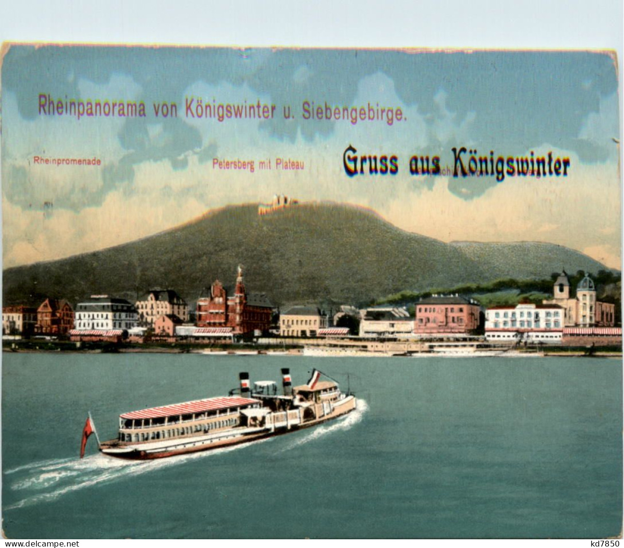 Gruss Aus Königswinter, Rheinpanorama - Koenigswinter