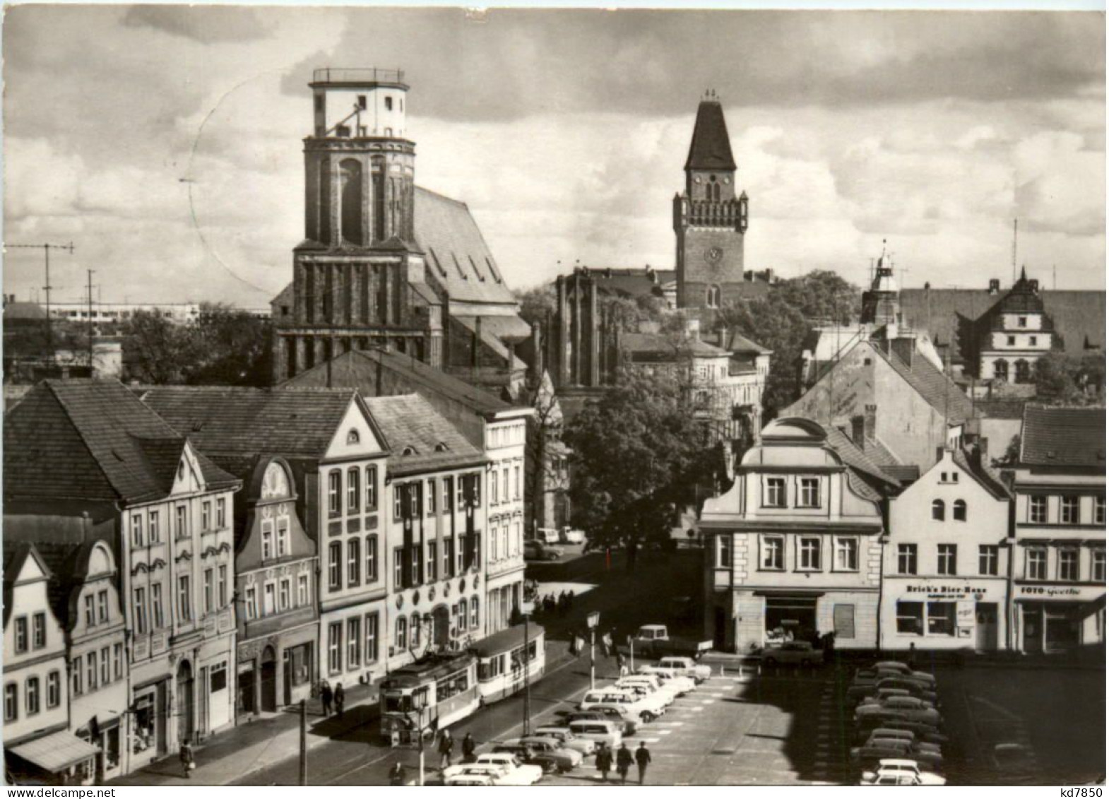 Cottbus, Altmarkt Mit Oberkirche - Cottbus