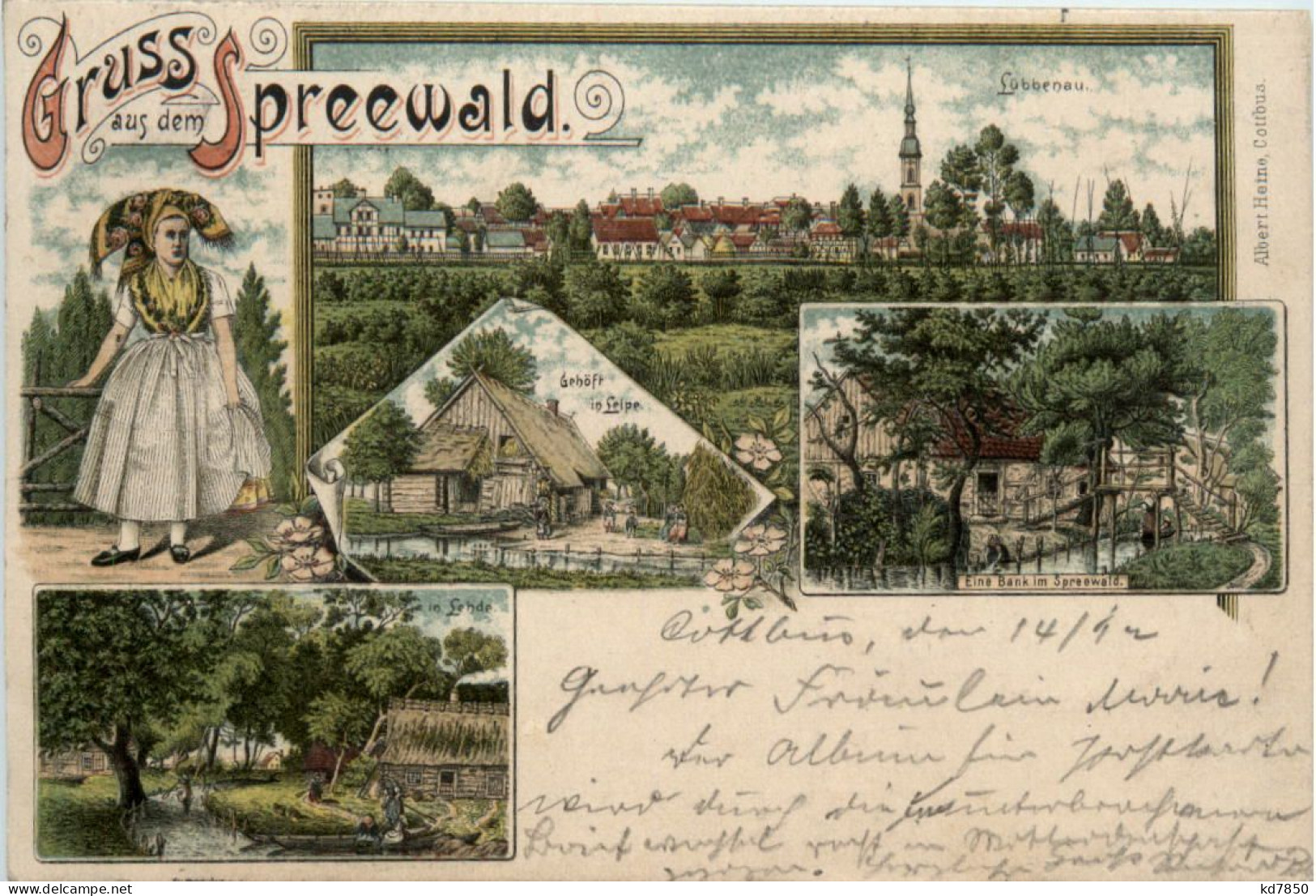 Gruss Aus Dem Spreewald - Lübbenau - Litho - Luebbenau