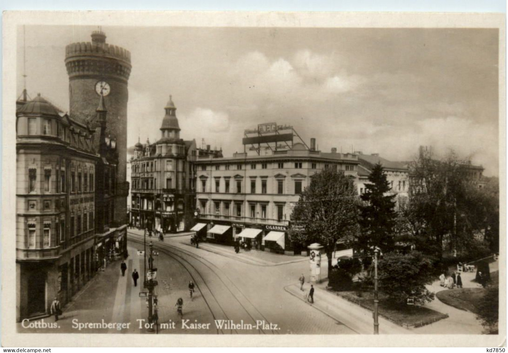 Cottbus, Spremberger Tor Mit Kaiser Wilhelm-Platz - Cottbus