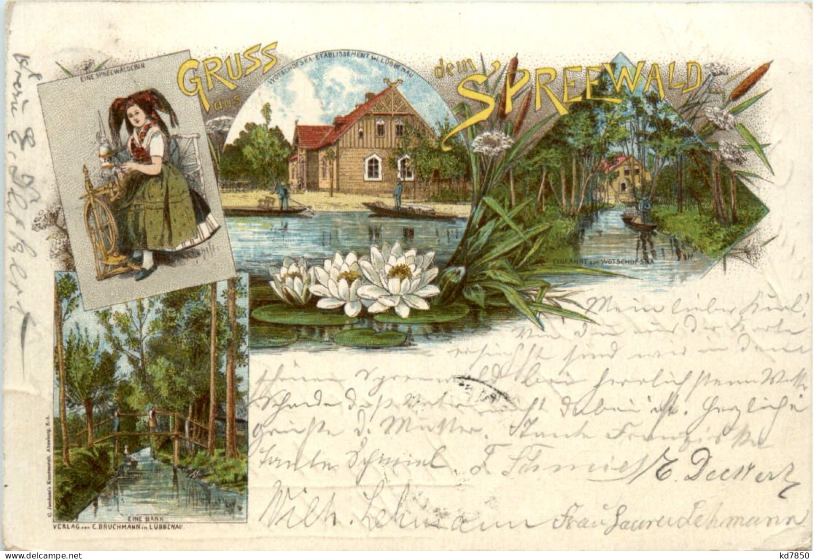 Gruss Aus Dem Spreewald - Lübbenau - Litho - Luebbenau