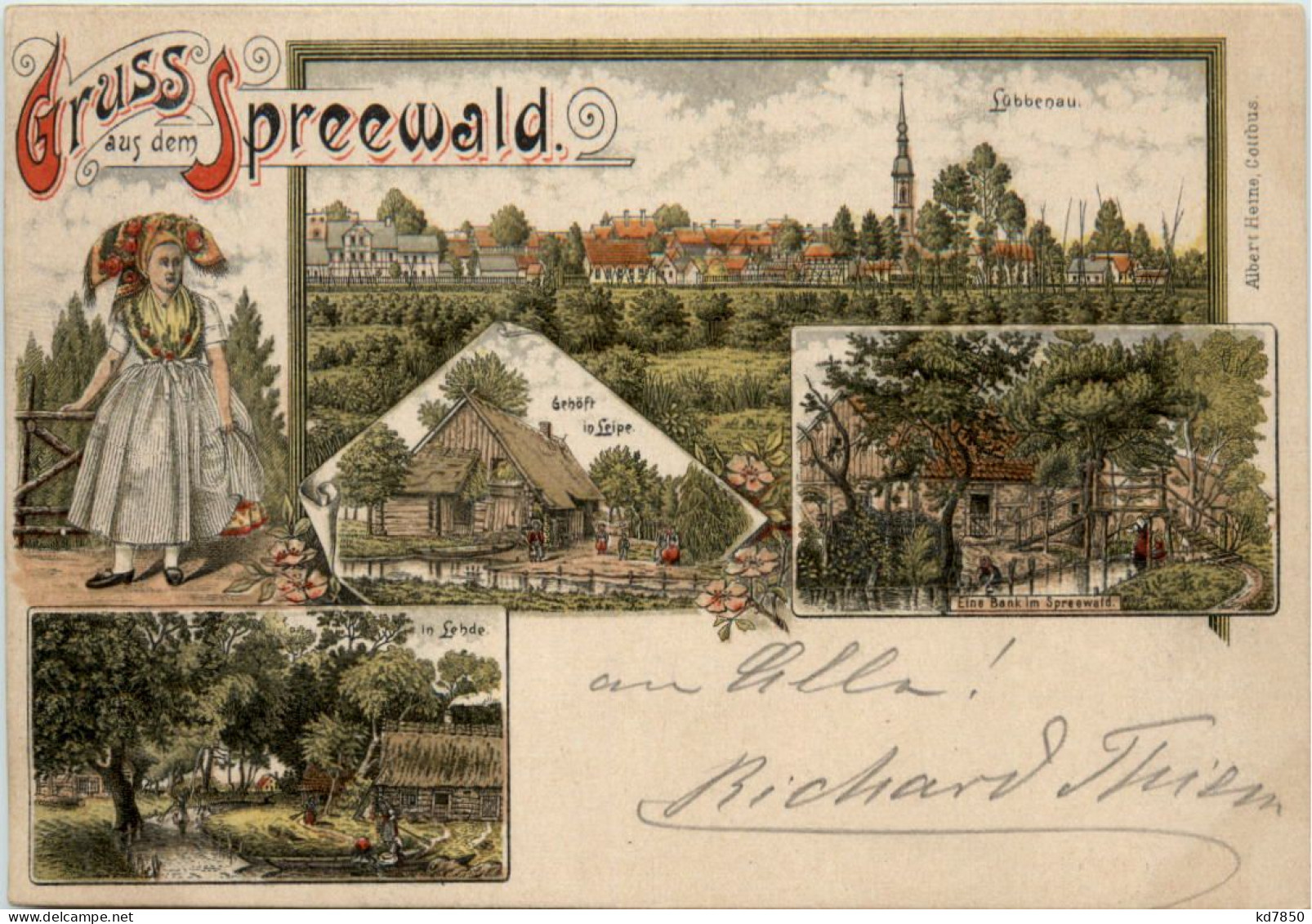 Gruss Aus Dem Spreewald - Lübbenau - Litho - Luebbenau