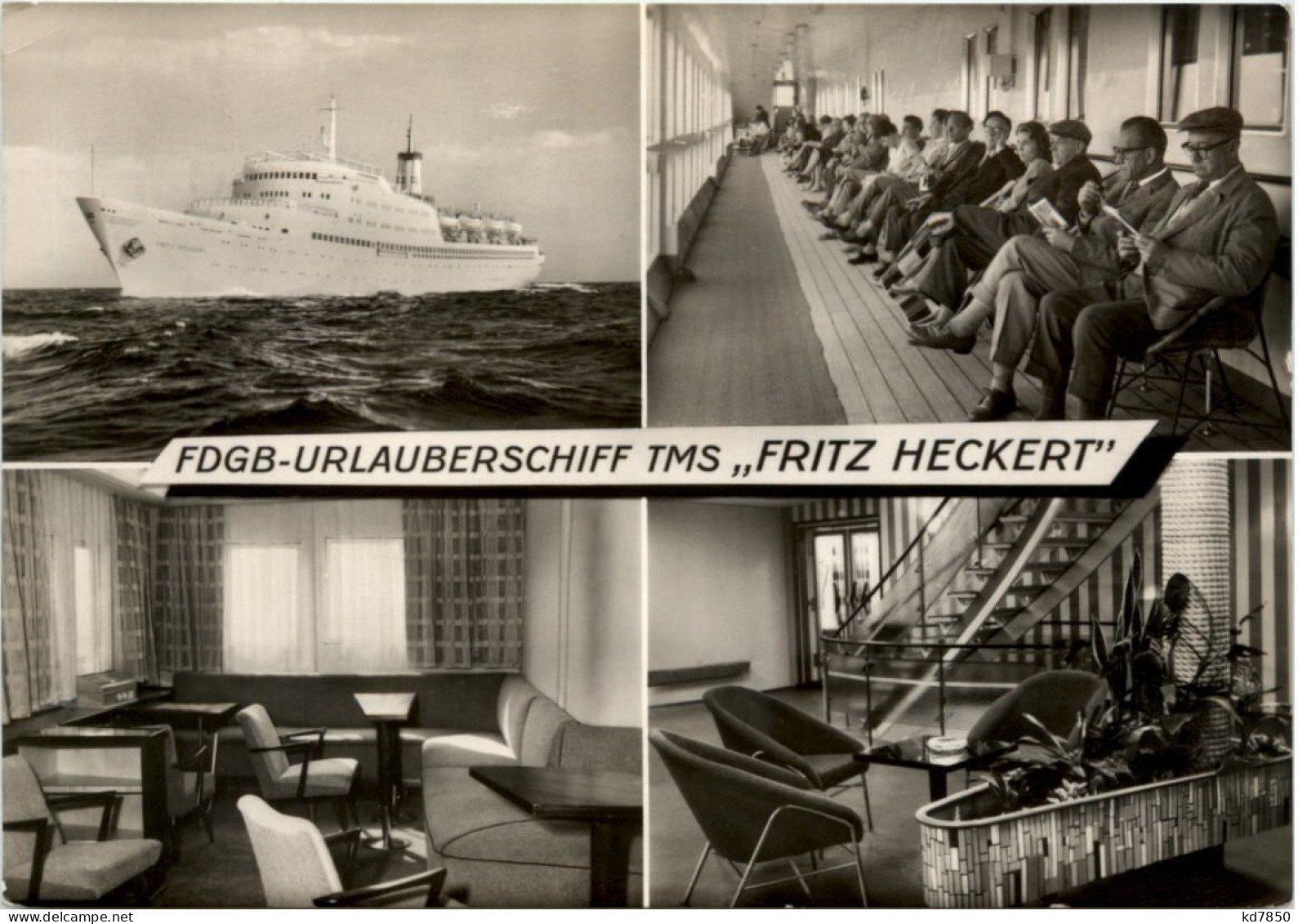 FDGB Urlauberschiff TMS Fritz Heckert - Steamers