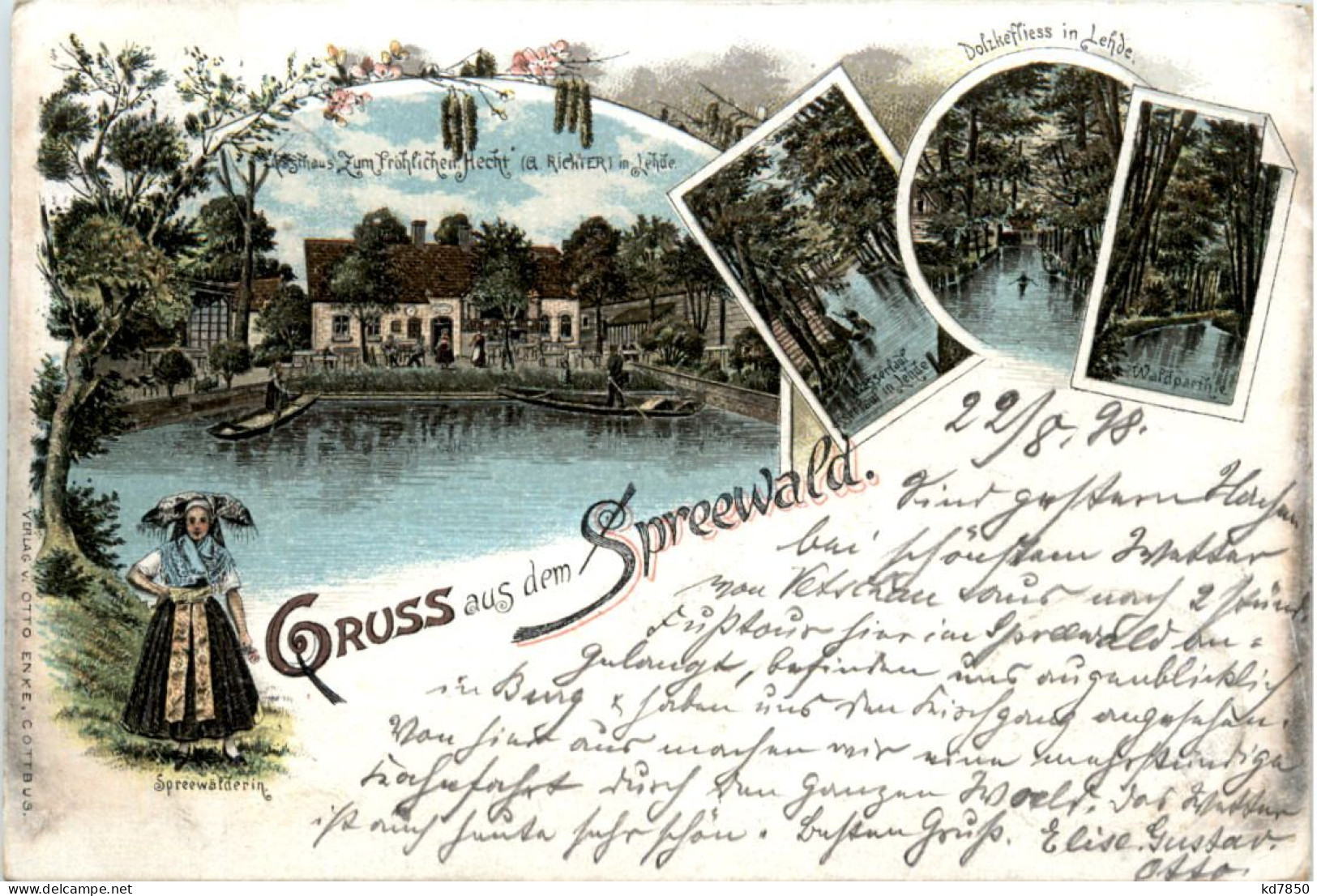 Gruss Aus Dem Spreewald - Lehde - Litho - Lübbenau