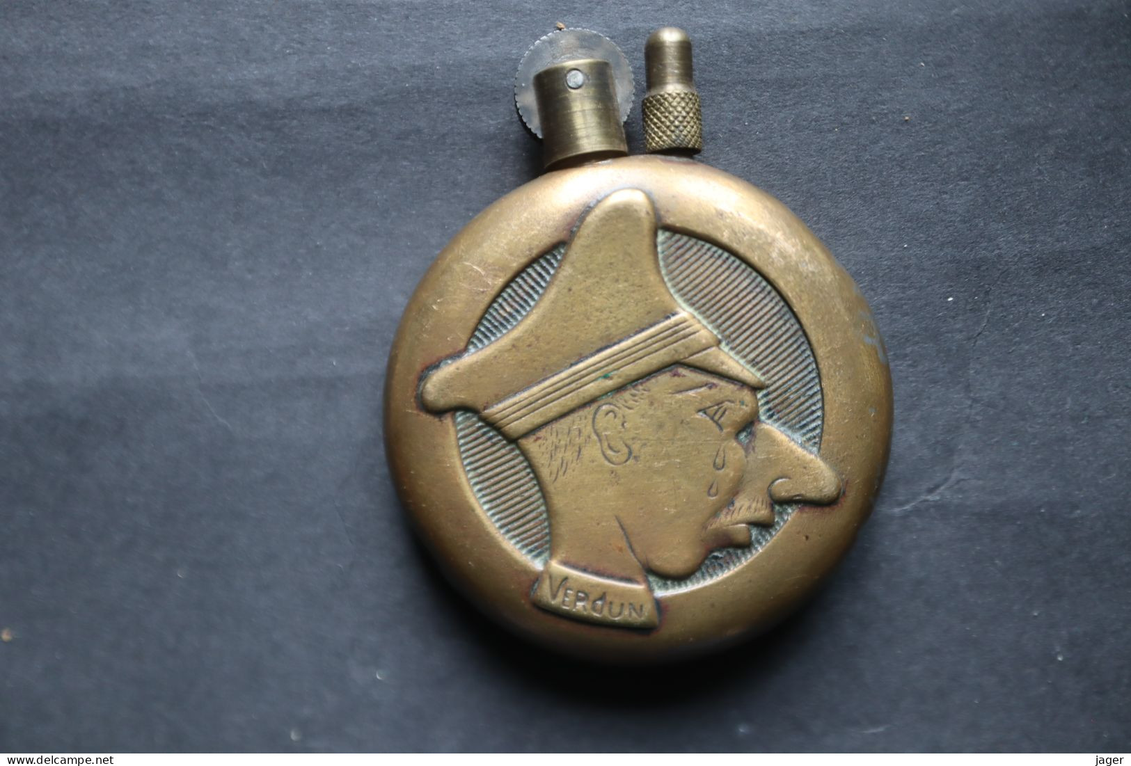 Briquet De Tranchée Le Kronprinz  Paris Verdun  Gros Modèle WWI Artisanat De Tranchée - 1914-18