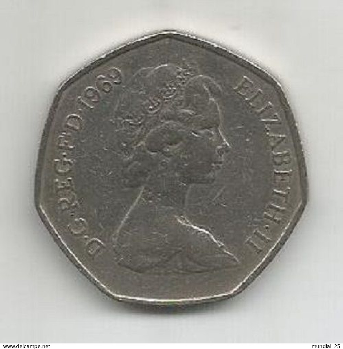 GREAT BRITAIN 50 NEW PENCE 1969 - 50 Pence