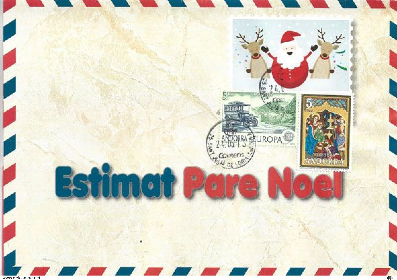 Lettre Au Père Noël Depuis L'Andorre,  En Catalan (2015) - Christmas