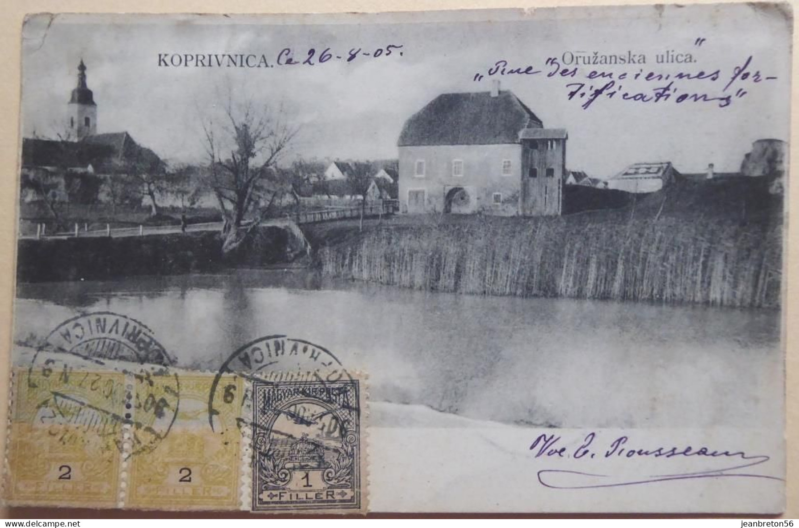 KOPRIVNICA Oruzanska Ulica - Rare CPA 1905 - Croatia