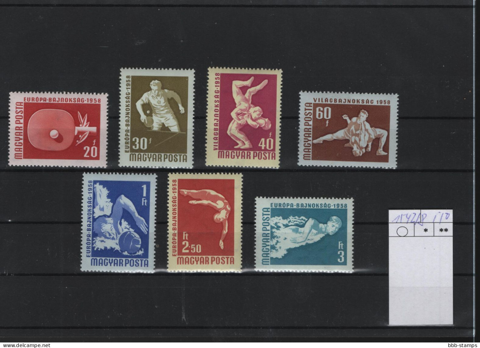 Ungarn Michel Cast.. No.  Mnh/** 1542/1548 - Unused Stamps