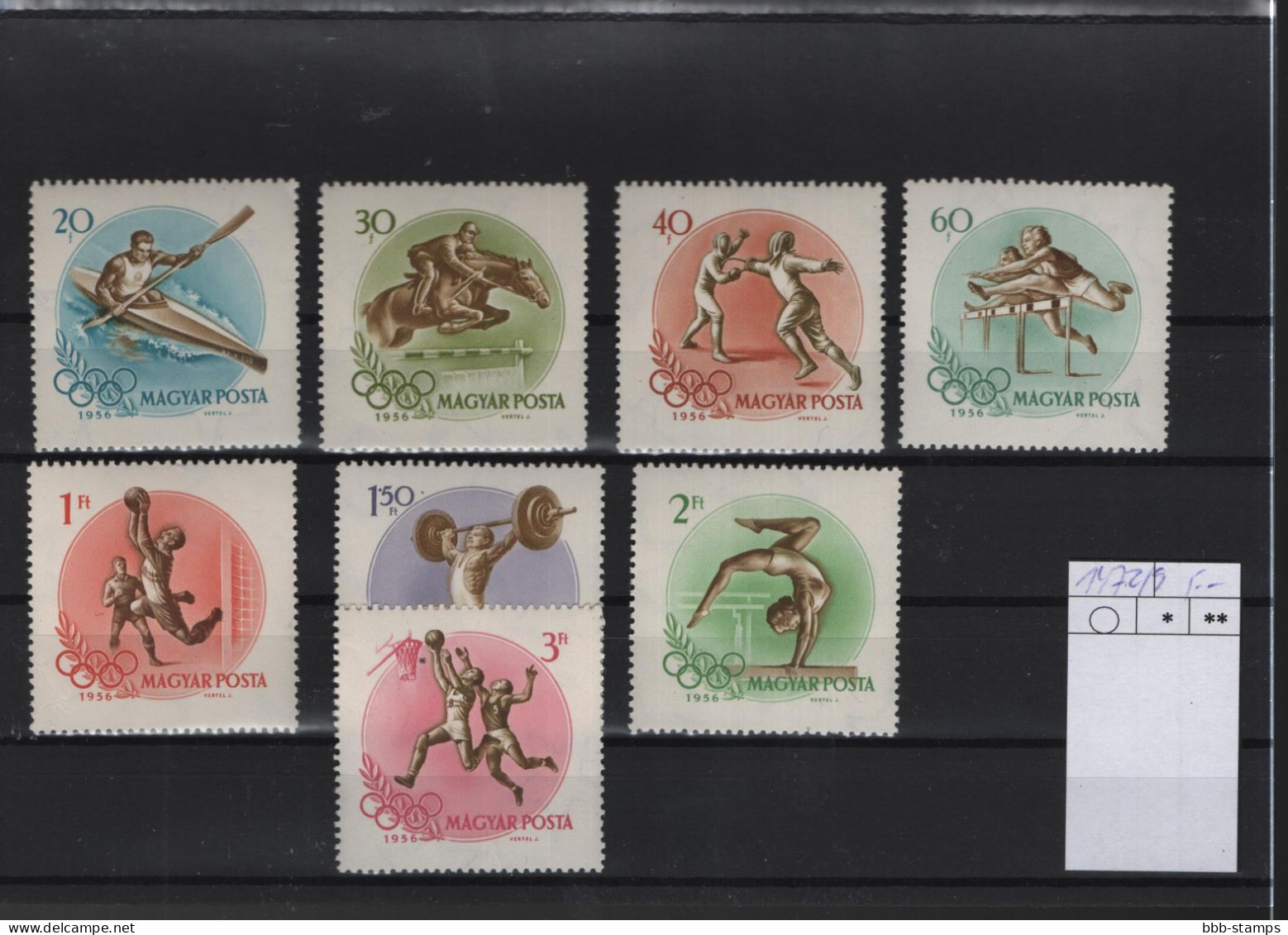 Ungarn Michel Cast.. No.  Mnh/**  1472/1479 Olympia - Unused Stamps