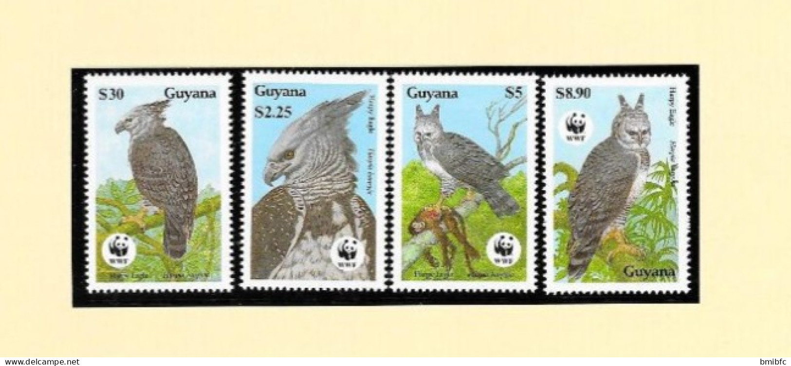 (Aigle Forestier)  Fonds Mondial Pour La Nature   W.W.F.  La Harpyie (Guyana) - Umweltschutz Und Klima