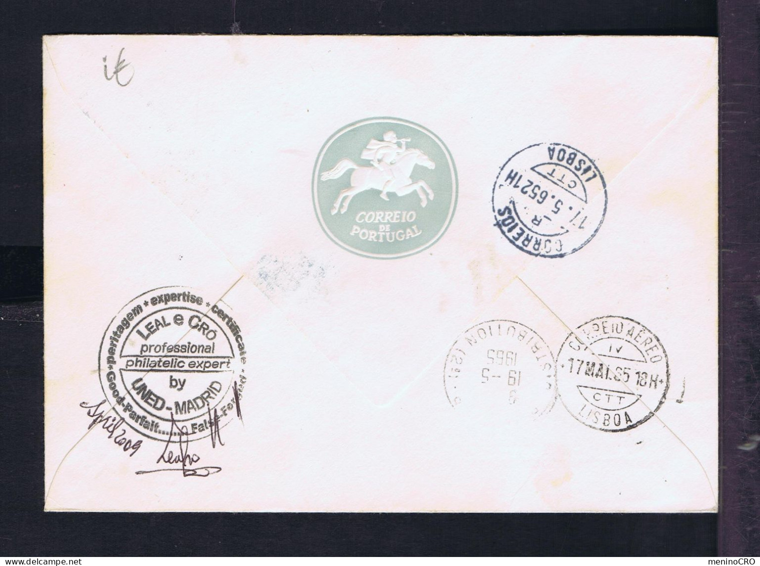 Gc8460 PORTUGAL "UIT Int.Union Telecommunications" Centenary Fdc 1965-05-17 Pmk Lisboa (mailed SCARCE) »Paris - Other & Unclassified