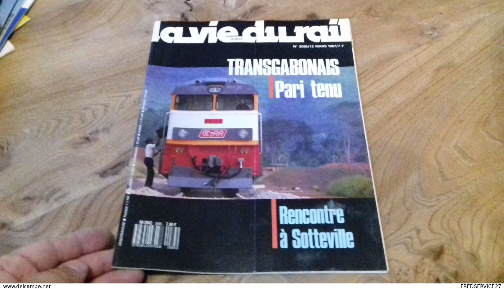 155/ LA VIE DU RAIL N° 2085 / Mars 1987 / Transgabonais Paris Tenu / Rencontre A Sotteville - Treni