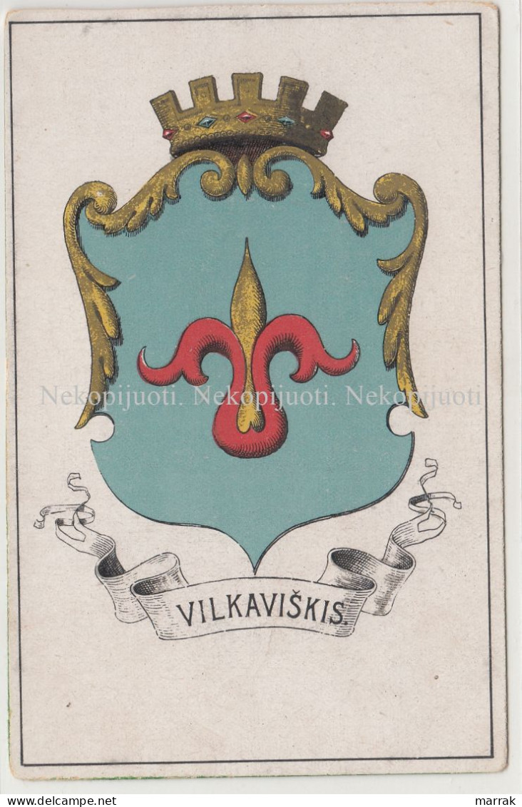 Vilkaviškis, Herbas, Apie 1925 M. Atvirukas - Litauen
