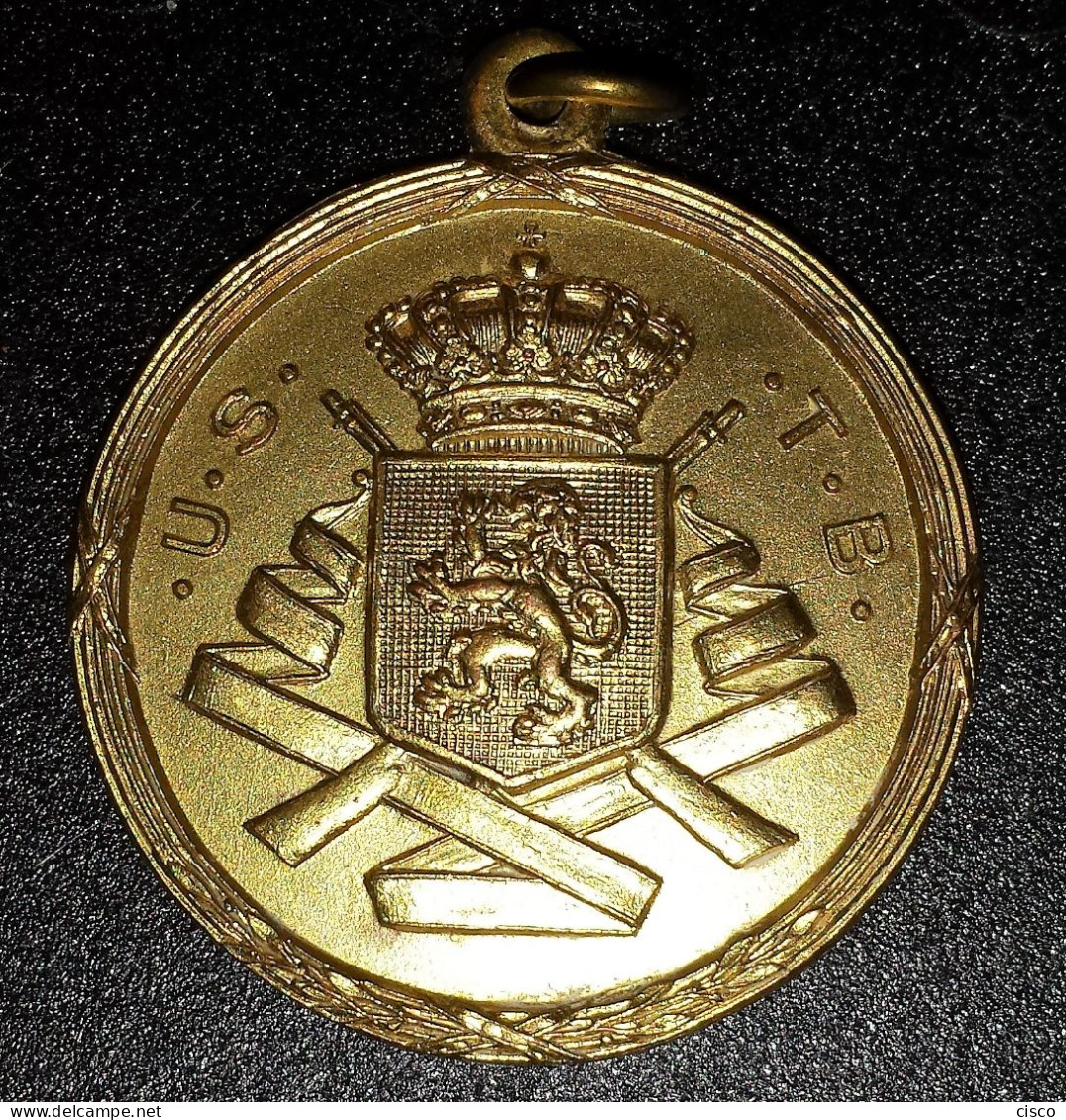 BELGIQUE Médaille Prix De Concours De Tir U.S.T.B 1948 - Gettoni Di Comuni