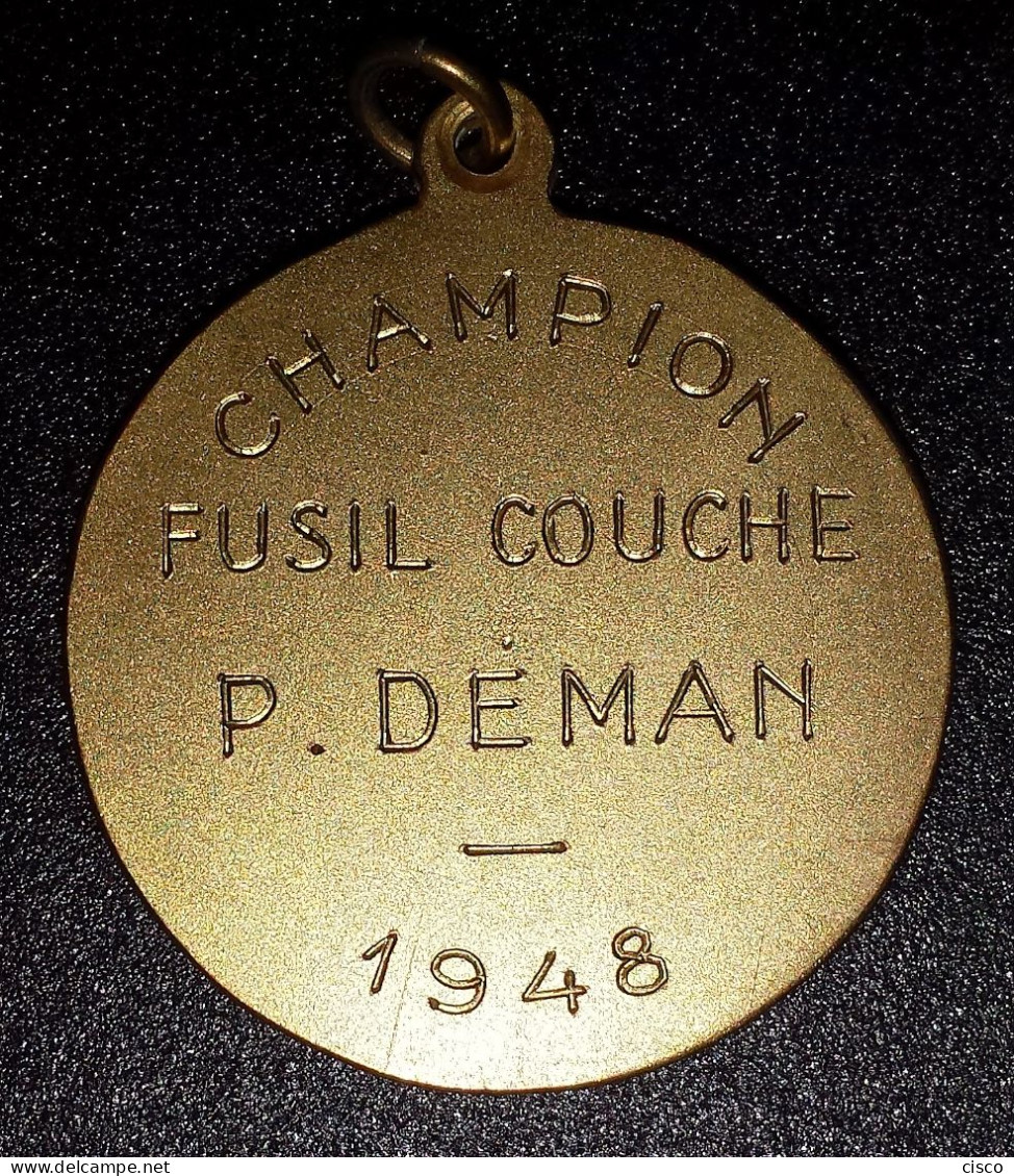 BELGIQUE Médaille Prix De Concours De Tir U.S.T.B 1948 - Jetons De Communes