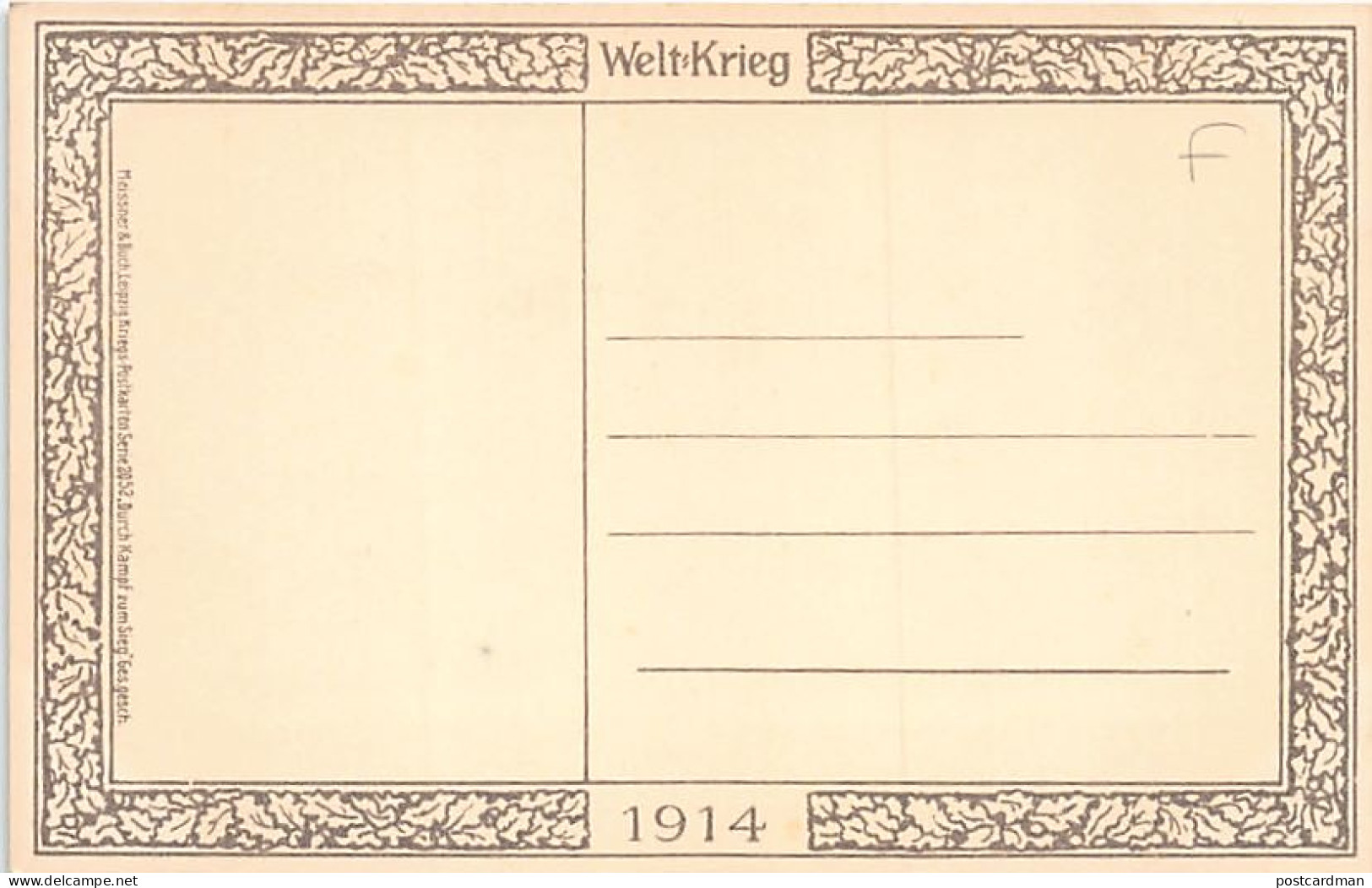 Österreich - Wien - Kaiser Wilhelm II - Kaiser Franz Joseph - Fest Und Getreu -Weltkrieg -1914 - Verlag Meissner Und Buc - Wien Mitte