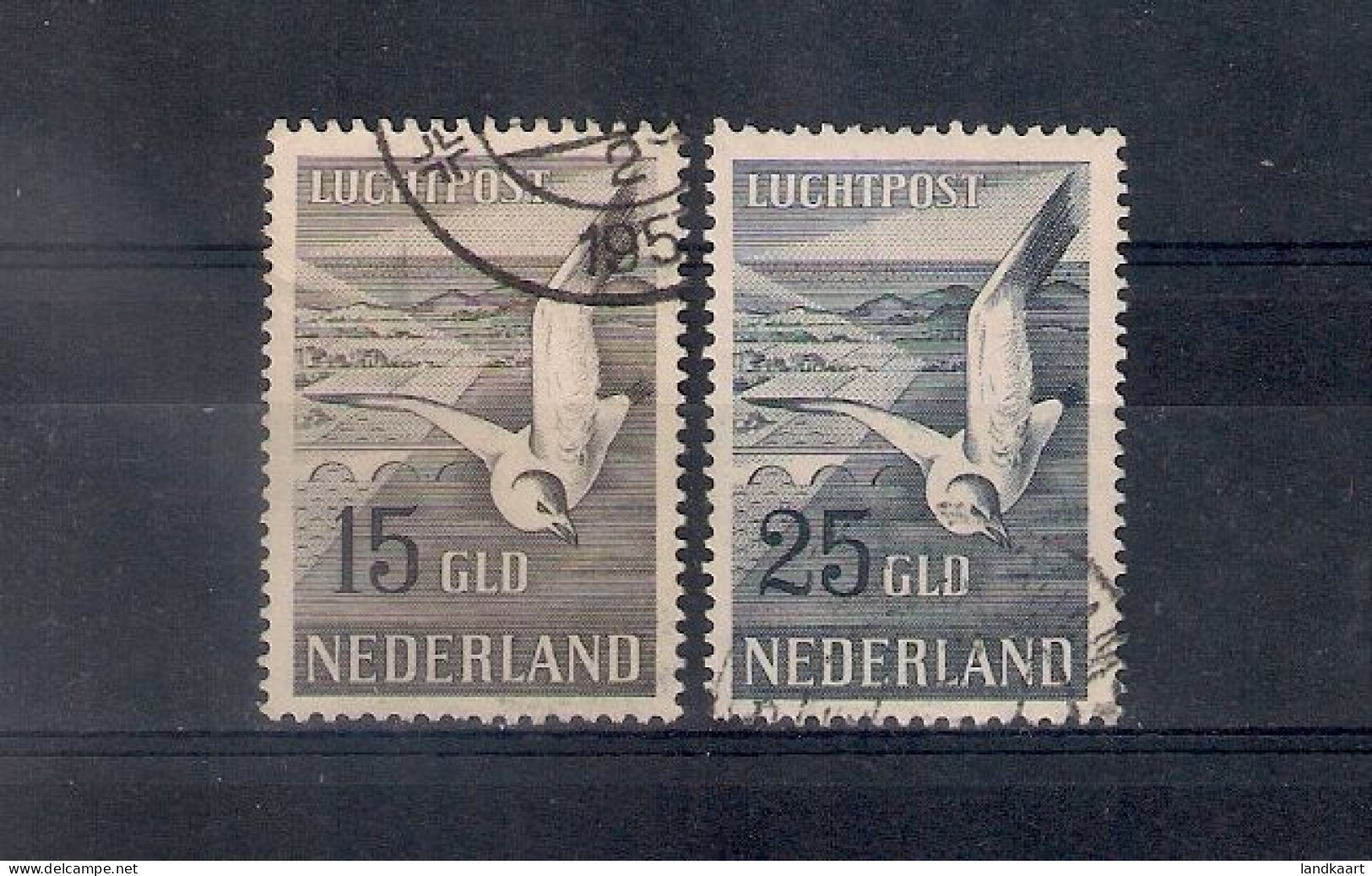 Netherlands 1951, NVPH LP Nr 12-13, Used - Correo Aéreo