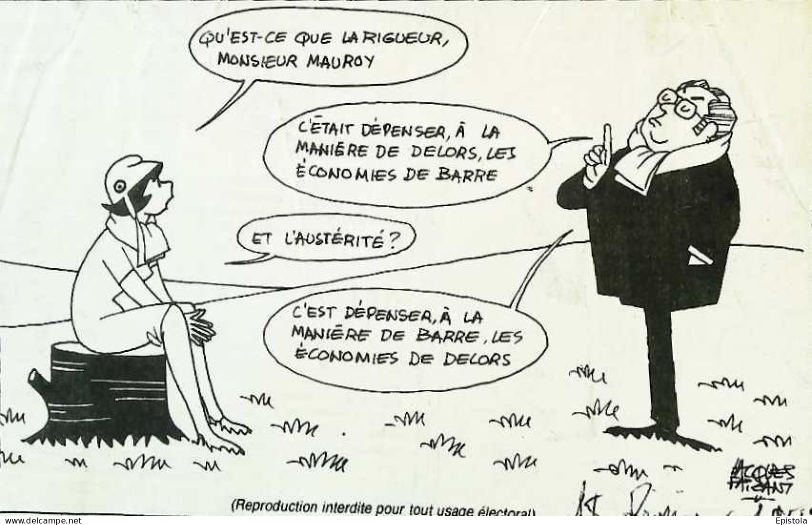 ► Coupure De Presse  Quotidien Le Figaro Jacques Faisant 1983 Mauroy Delors Raymond Barre - 1950 - Today