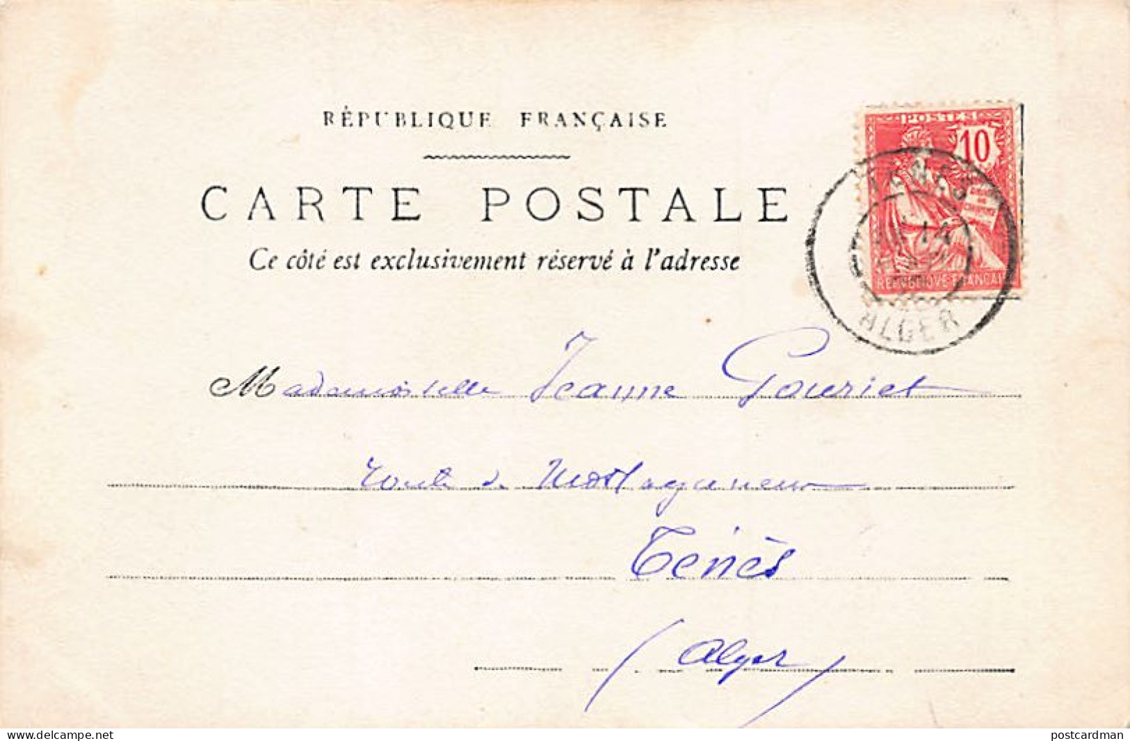 Algérie - TÉNÈS - Vue Générale De La Propriété Pérez - CARTE PHOTO 14 Août 1902 - Ed. Inconnu  - Otros & Sin Clasificación