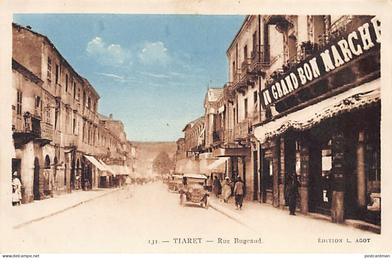 TIARET - Rue Bugeaud - Au Grand Bon Marché - Tiaret