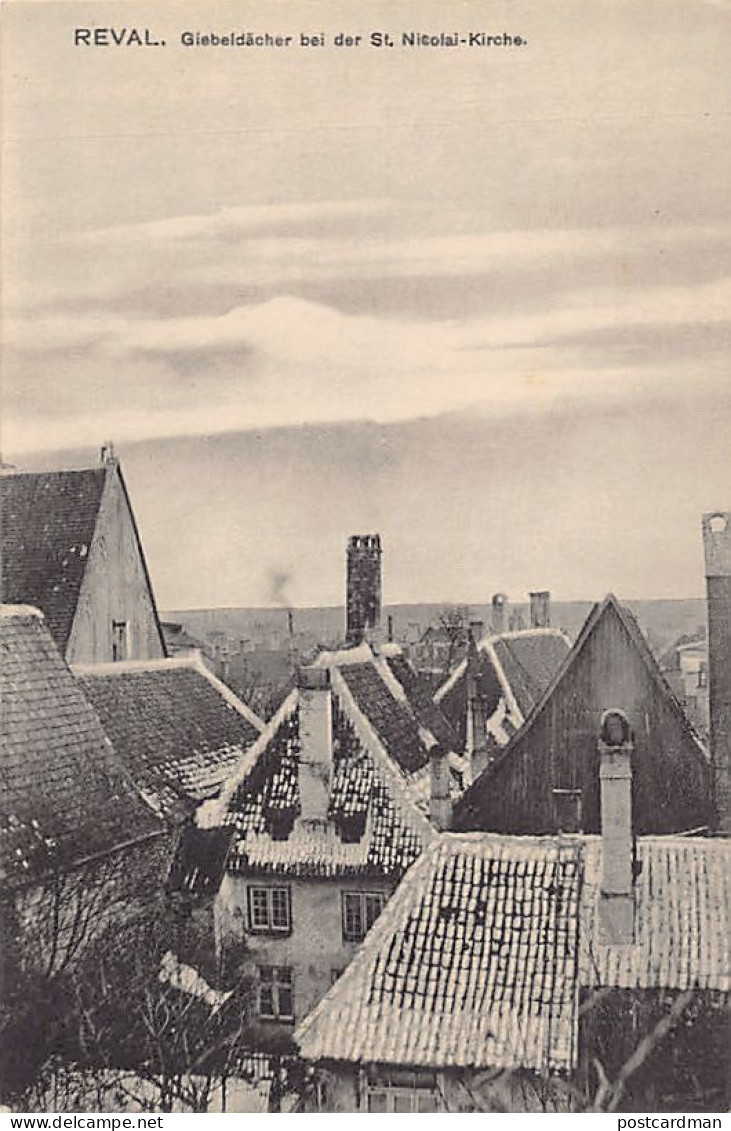 Estonia - TALLINN - View Of The Roofs Of The City From St. Nichols' Church - Publ. R. Von Der Ley 897 - Estonie