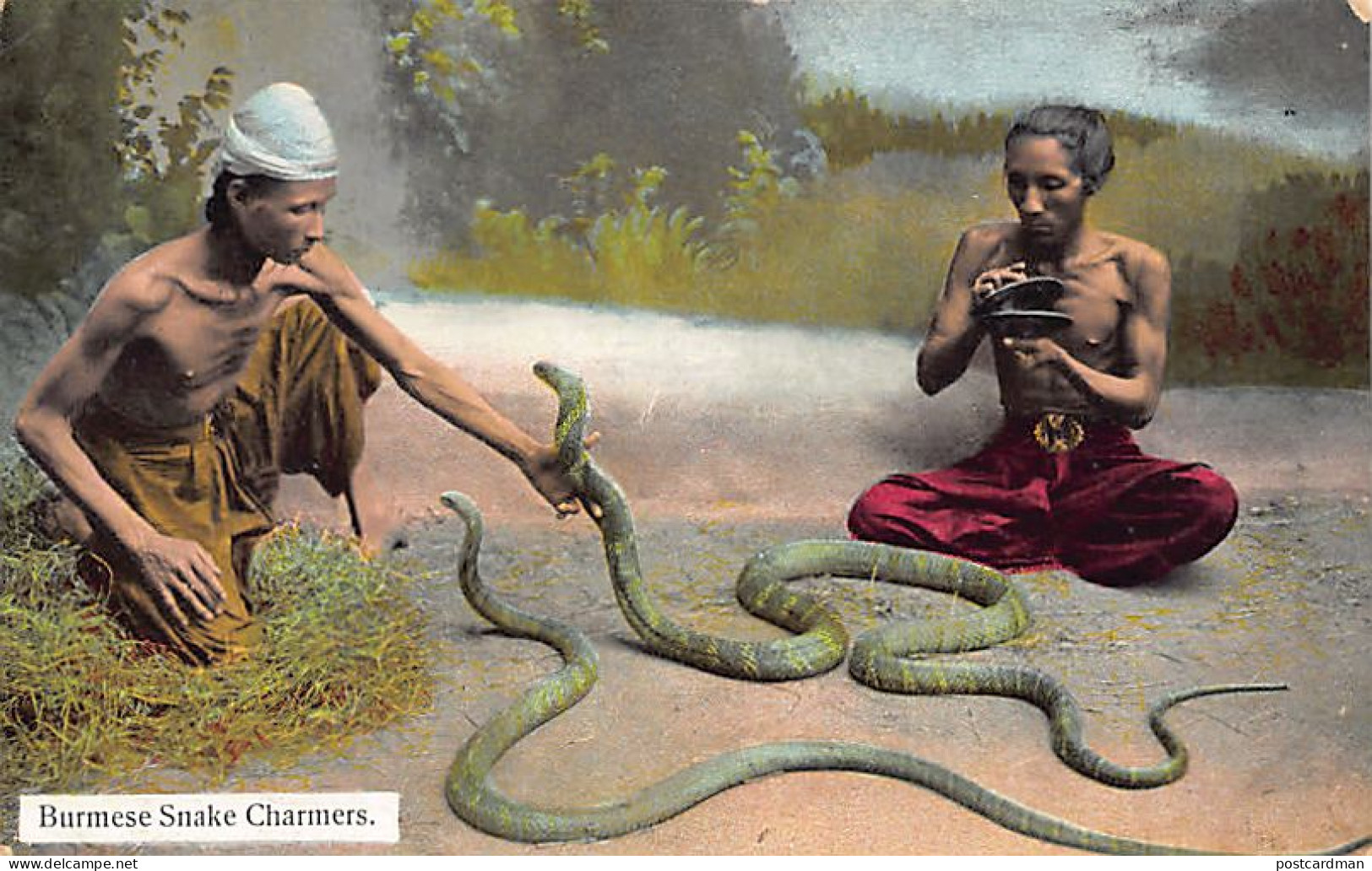MYANMAR Burma - Burmese Snake Charmers - Publ. D. A. Ahuja 35 - Myanmar (Burma)