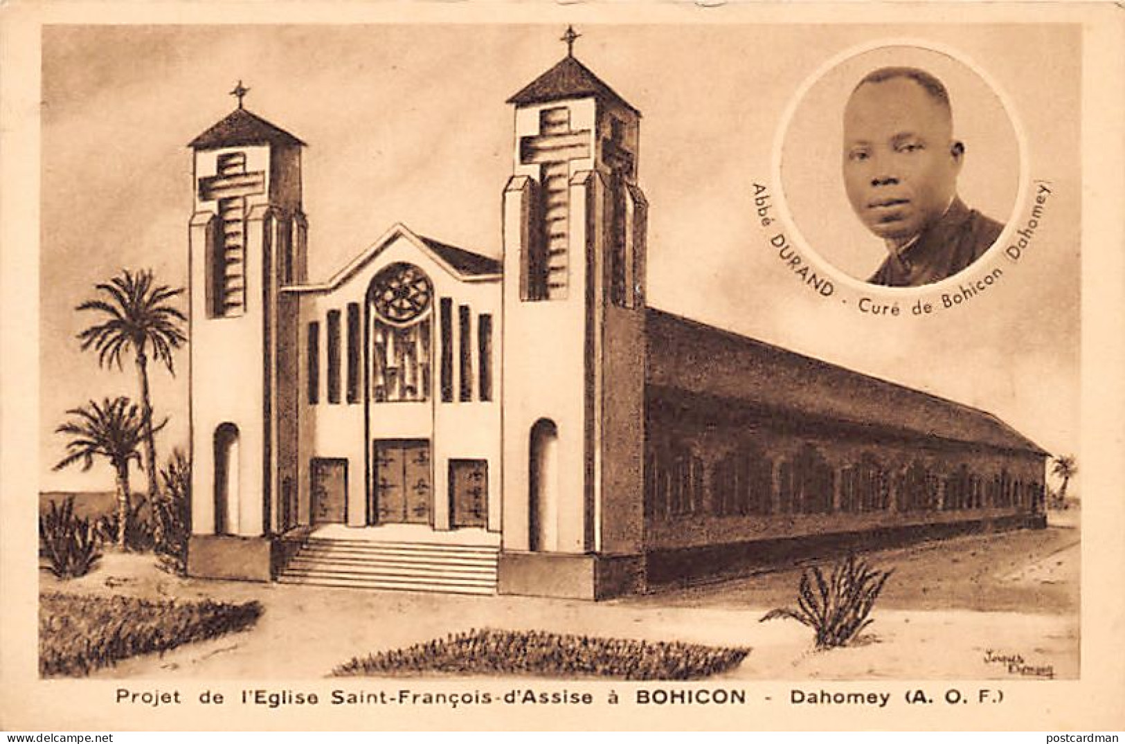 Bénin - BOHICON - Projet De L'église Saint-François D'Assises - Abbé Durand - Ed. Missions Africaines  - Benin