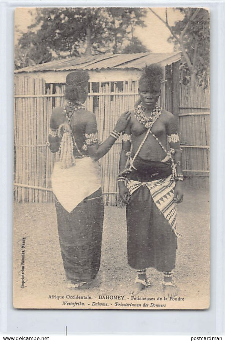 BÉNIN - NU ETHNIQUE - Féticheuses De La Foudre - Ed. Imprimeries Réunies De Nancy  - Benin