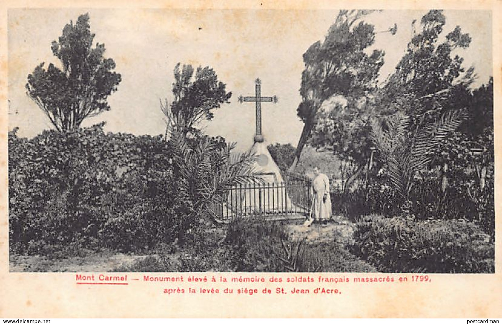 Israel - MOUNT CARMEL - French 1799 War Memorial - Publ. AIDGI  - Israel