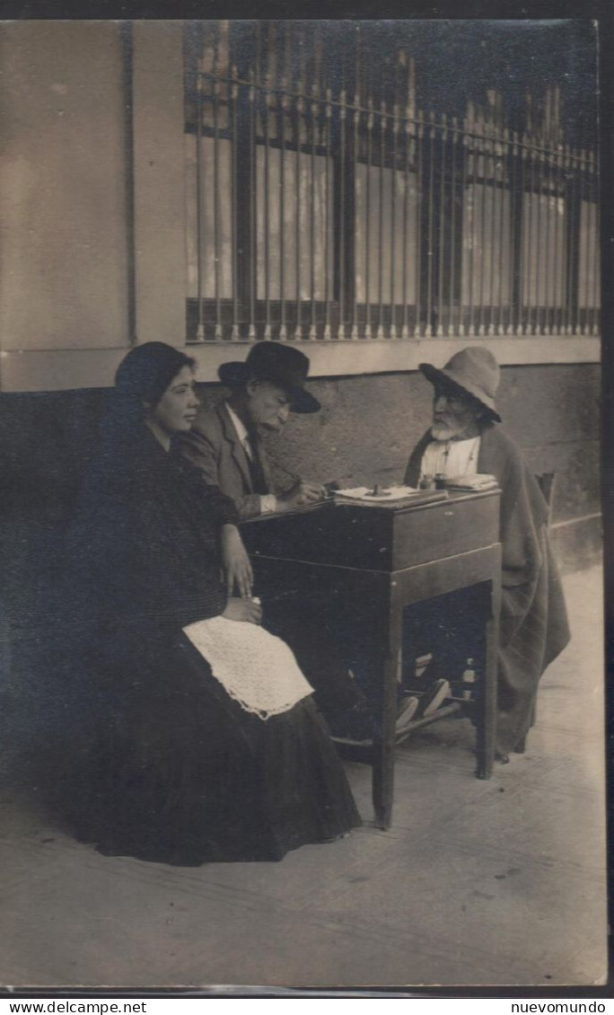 1910 Ca México.Evangelista.Foto Manuel Torres.Postal No De Serie. Pieza única - Amérique