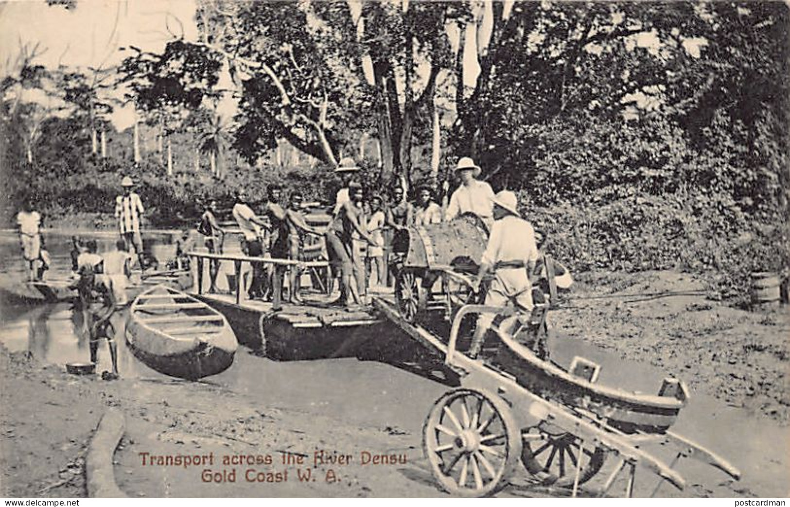 Ghana - Transport Across The River Densu - Publ. Basel Mission Book Depot 39 - Ghana - Gold Coast