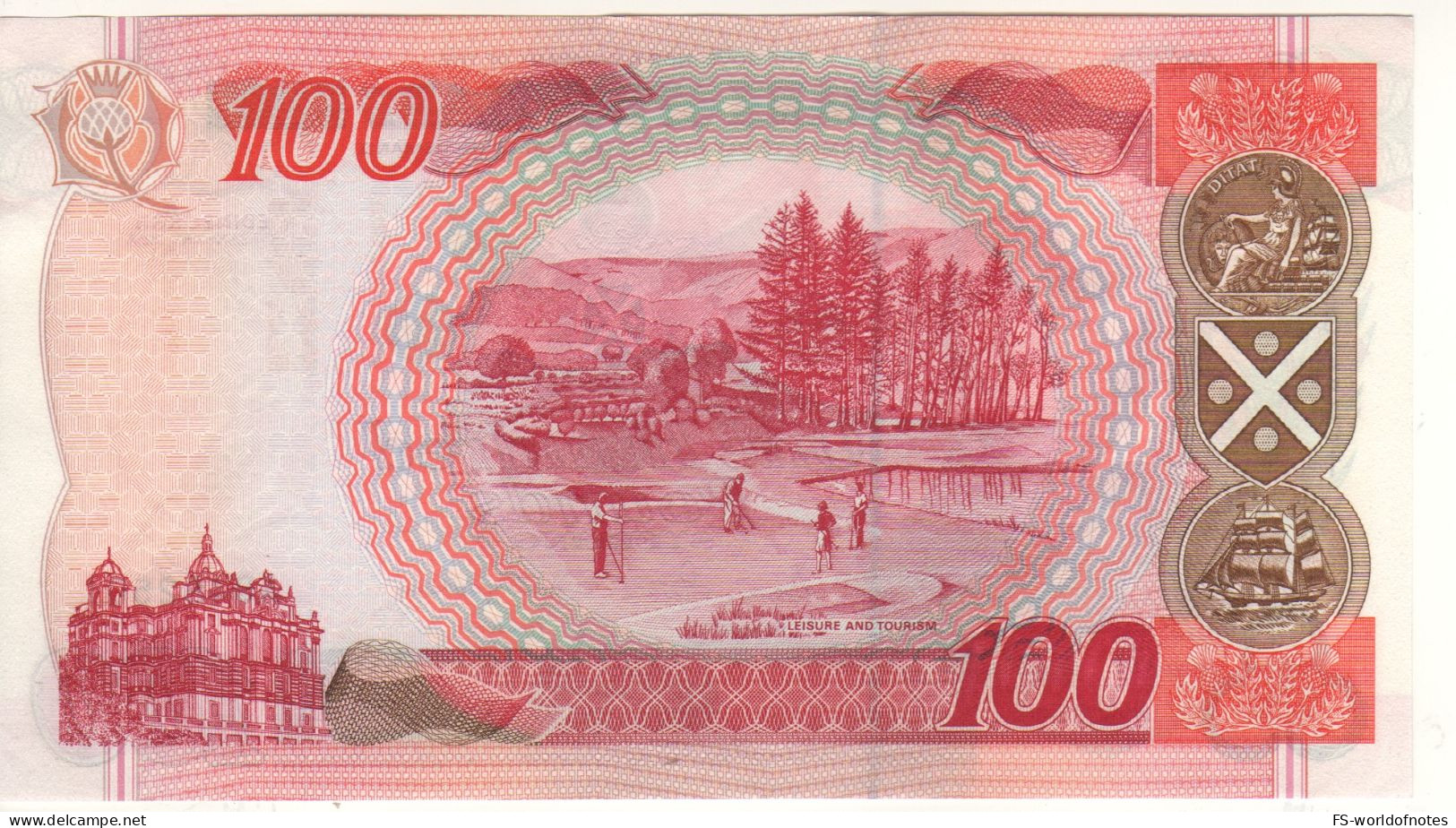 SCOTLAND Scarce100 Pounds    Bank Of Scotland  P123e  Dated  1st January 2006  ( Sir Walter Scott + Golf On Back) - 100 Pounds