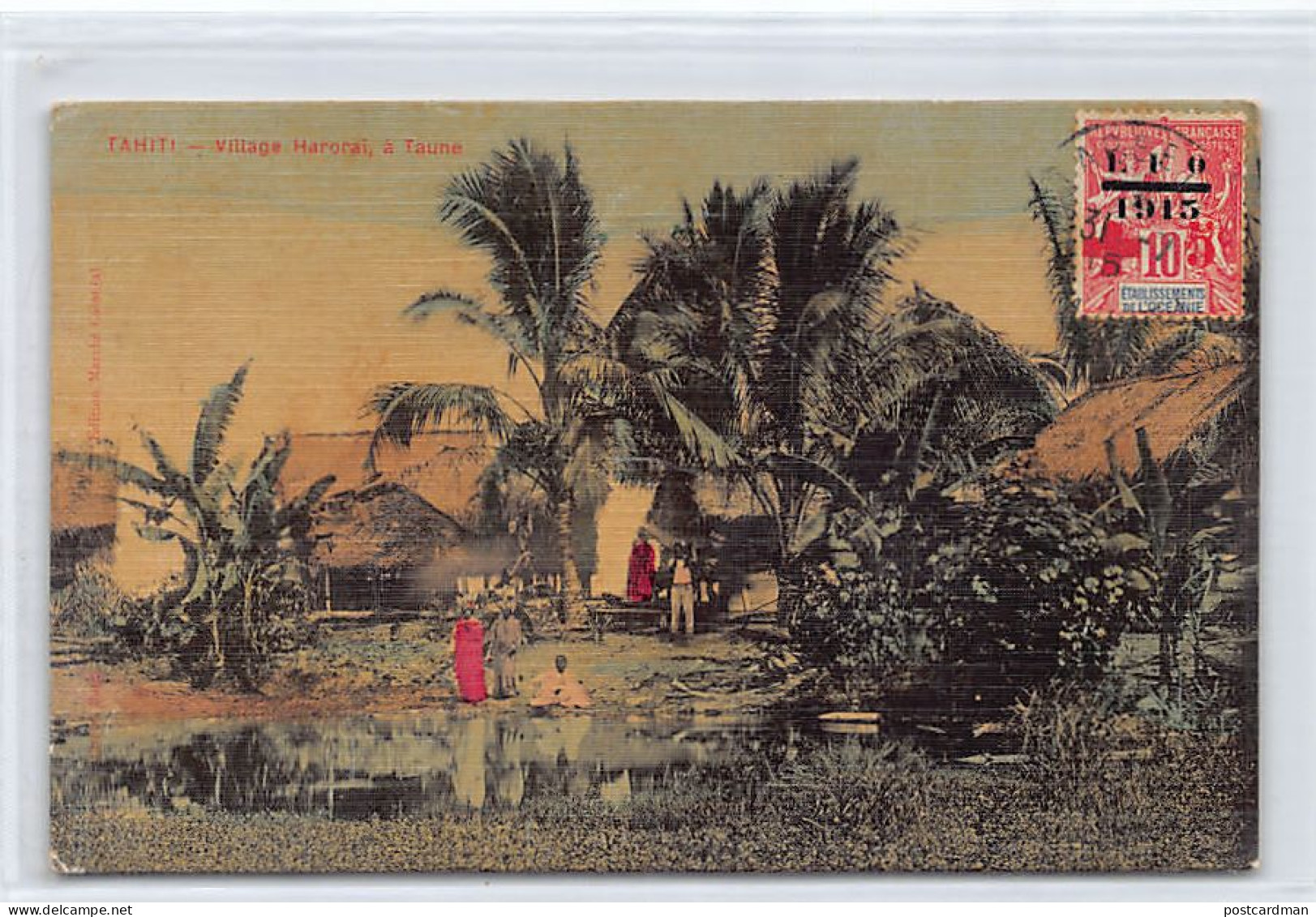 Polynésie - TAHITI - Le Village De Haroraï, à Taune - Ed. Bopp - Marché Colonial  - Polynésie Française