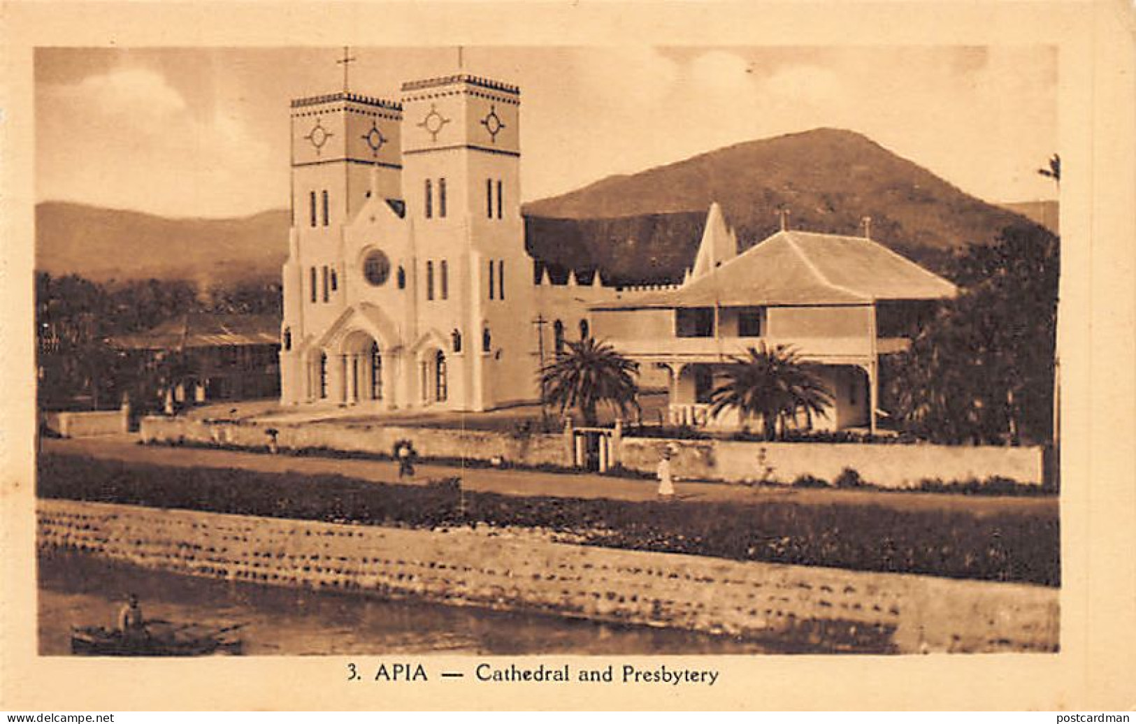 Samoa - APIA - Cathedral And Presbitary - Publ. Unknown 3 - Samoa