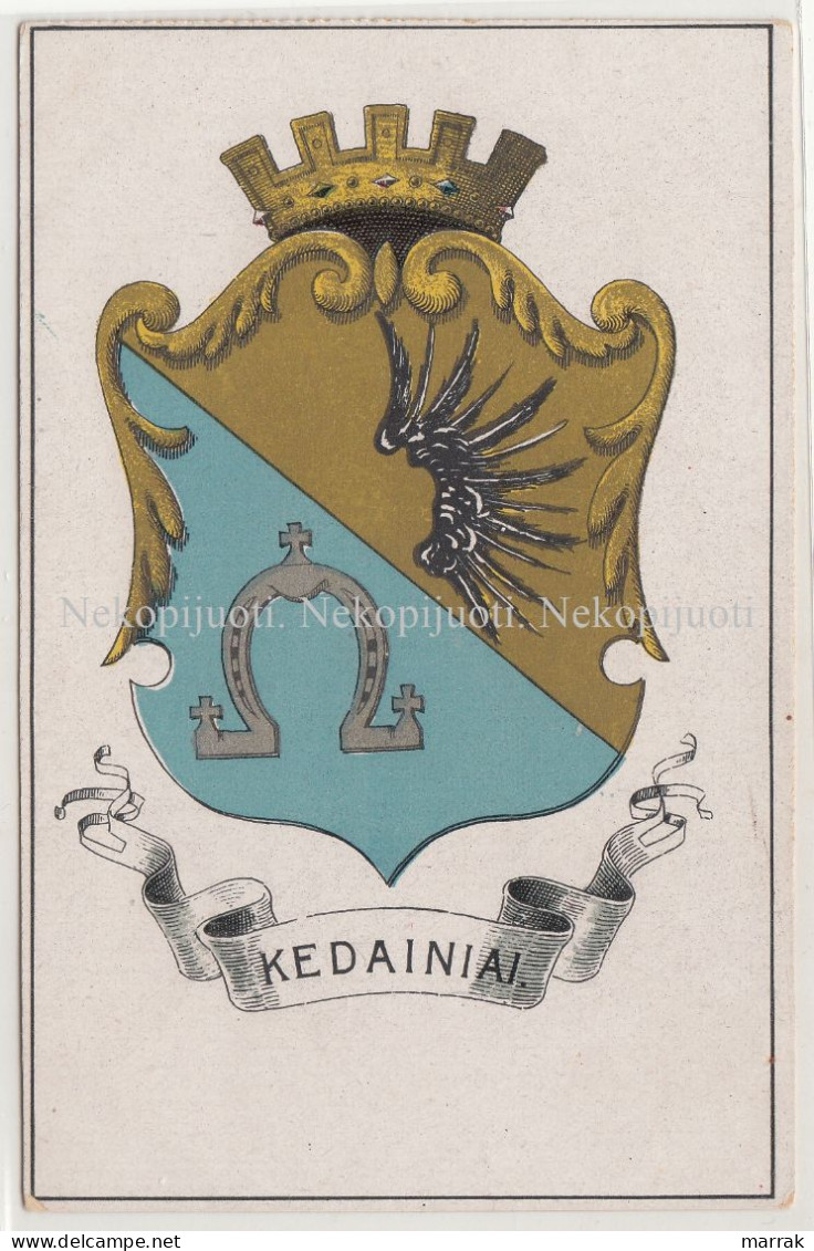 Kėdainiai, Herbas, Apie 1925 M. Atvirukas - Lithuania