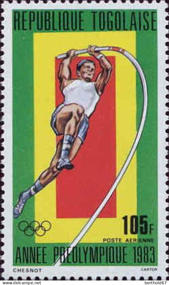 Togo (Rep) Avion N** Yv:486/489 Année Préolympique - Togo (1960-...)