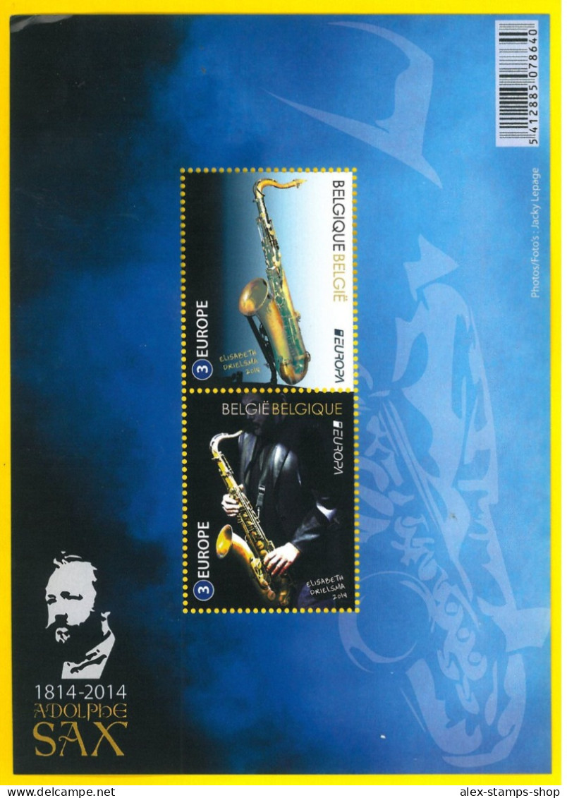 BELGIUM 2014 Europa Adolphe Sax Saxophone Sheet Music - 2011-2020