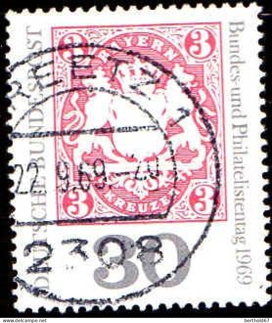 RFA Poste Obl Yv: 466 Mi:601 Bundes-und Philatelistentag (TB Cachet à Date) - Used Stamps