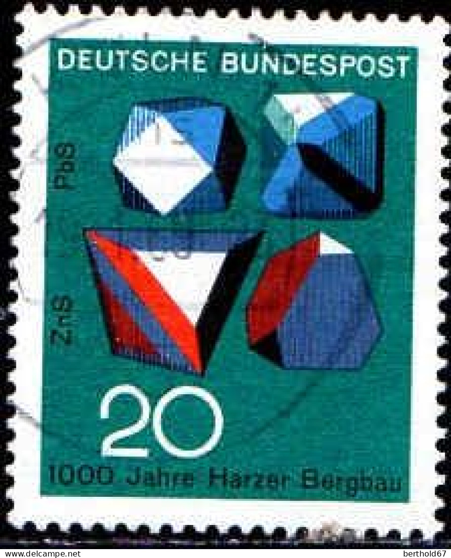 RFA Poste Obl Yv: 412 Mi:547 Harzer Bergbau (cachet Rond) - Used Stamps