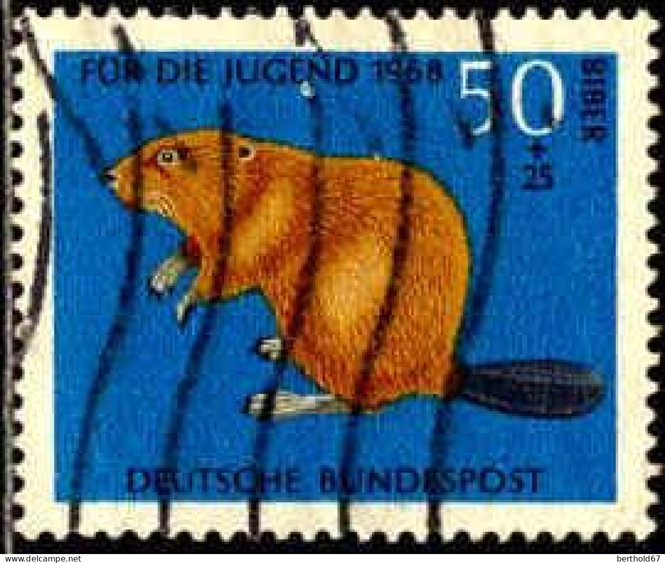 RFA Poste Obl Yv: 417 Mi:552 Für Die Jugend Biber (Lign.Ondulées) - Used Stamps