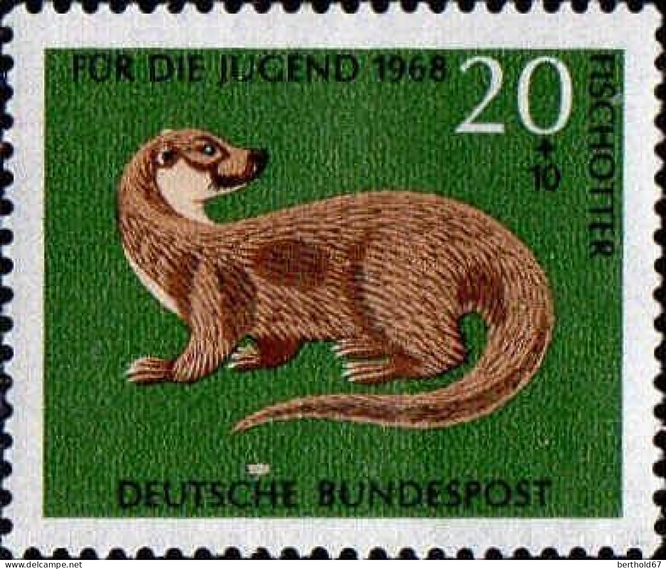 RFA Poste N** Yv: 415 Mi:550 Für Die Jugend Fischotter - Unused Stamps