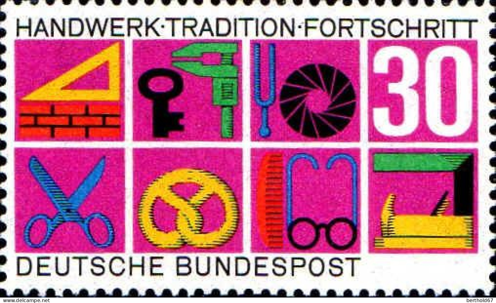 RFA Poste N** Yv: 418 Mi:553 Handwerk Tradition Fortschritt - Ungebraucht