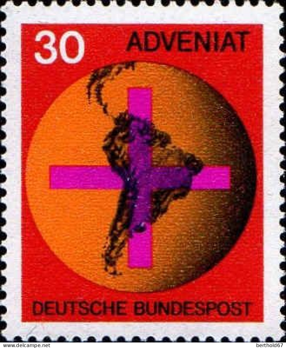 RFA Poste N** Yv: 410 Mi:545 Adveniat - Unused Stamps
