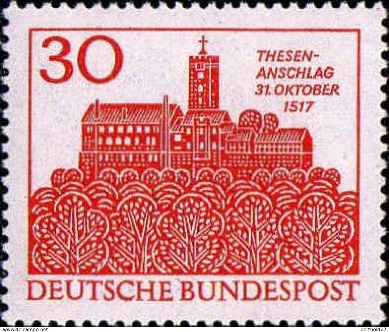 RFA Poste N** Yv: 409 Mi:544 Thesen-Anschlag Wartburg - Unused Stamps