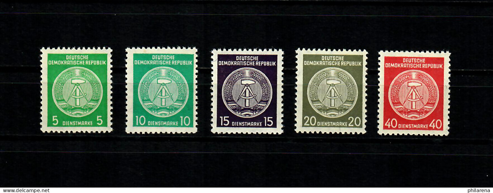 Dienst B: MiNr. 29 YII XI, 30 YII XII, 31 YII XI, 32 YII XI, 33 YI XI BPP Attest - Mint