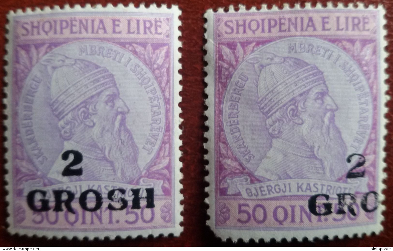 ALBANIE - Série N° 52/58 Neuve ** (MNH) Et 2 N° 41A Dont Un Avec Surcharge à Cheval - 4 Photos - Albanien