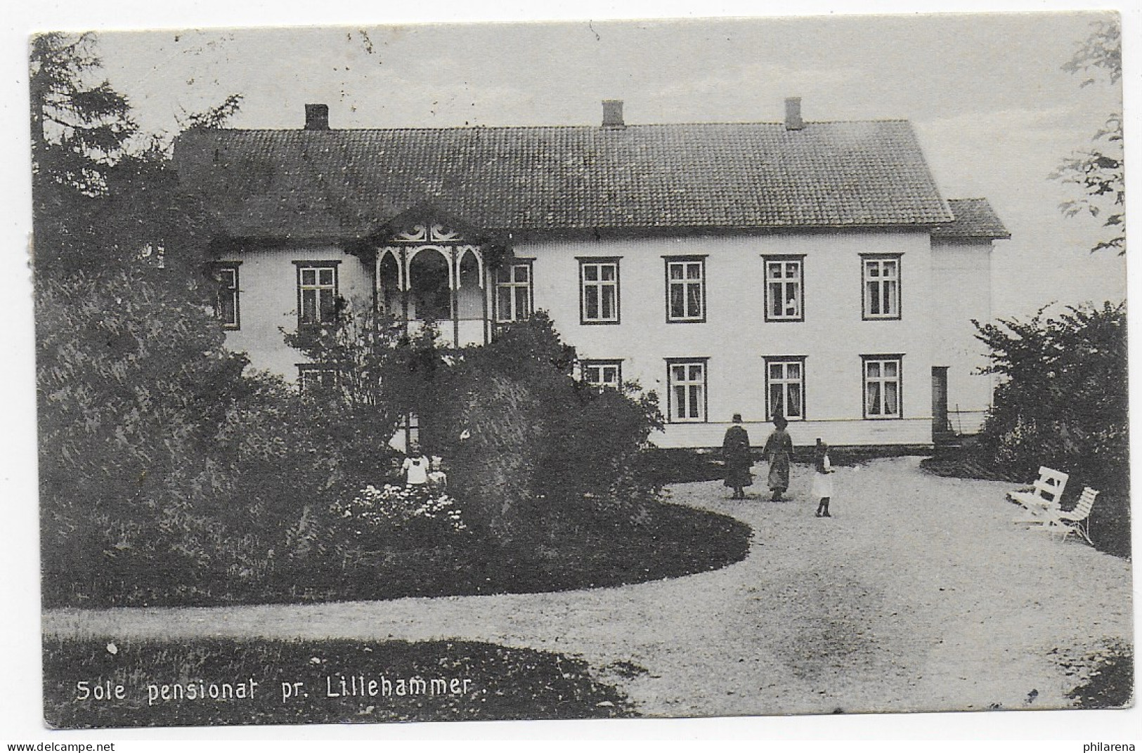 Oskarshamn 1922, Post Card Lillehammer To Sweden, Taxe, Sole Pensionat - Other & Unclassified